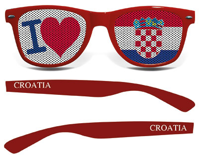 Alsino 9 TLG WM Fanpaket Kroatien FP-11 Fanartikel Fussball Fanset Fahne  Caxirola Brille