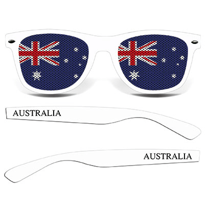 brille australien collage weiss