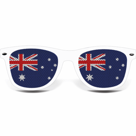 brille australien weiss
