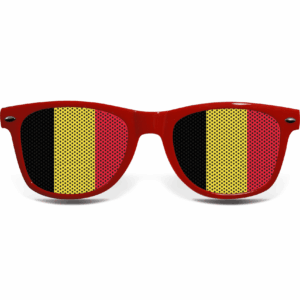 Belgien Fanbrille Rot Flagge – Bild 2