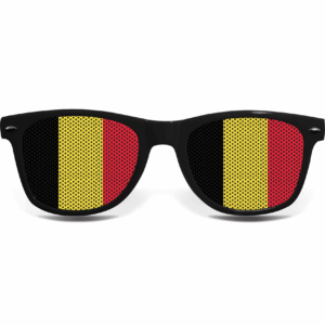 Belgien Fanbrille Schwarz Flagge – Bild 2
