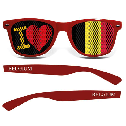 brille belgien collage i love rot