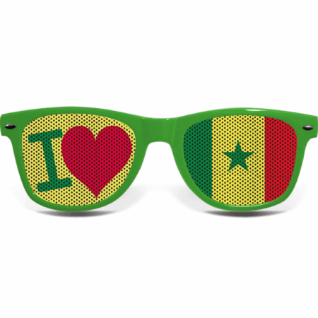 brille collage Senega love greenl
