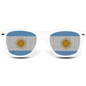 Argentinien Fanbrille (weiß) – Bild 2