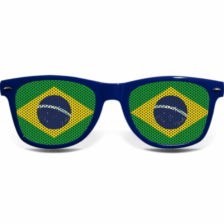 brille collage brasil blau