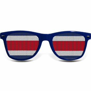 Costa Rica Fanbrille (blau) – Bild 2