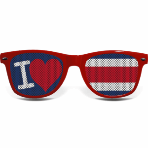Costa Rica Brille I LOVE (rot) – Bild 2