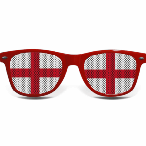 England Brille (rot) – Bild 2