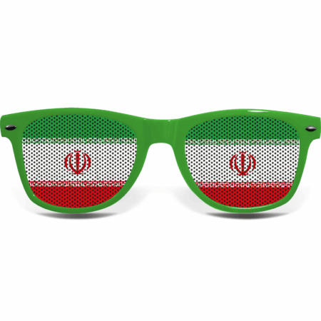 brille collage iran green