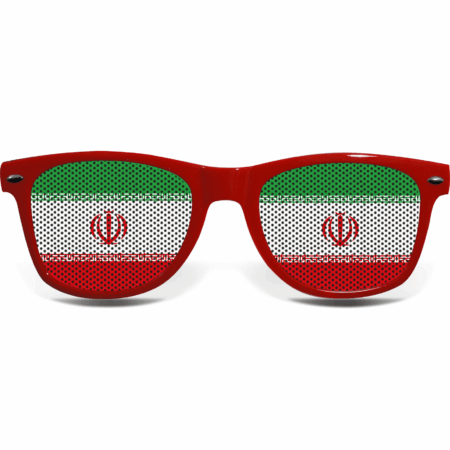 brille collage iran red
