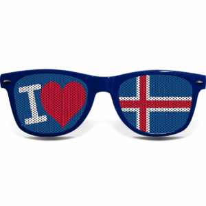 Island Fanbrille I LOVE B 4 Island Fanbrille I LOVE B – Bild 2