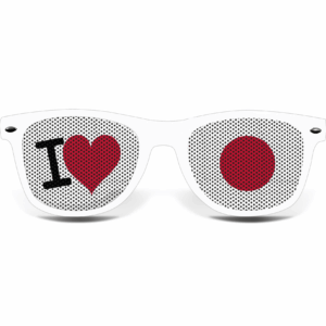 Japan Fanbrille I LOVE W – Bild 2