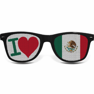 Mexiko Fanbrille I LOVE S – Bild 2