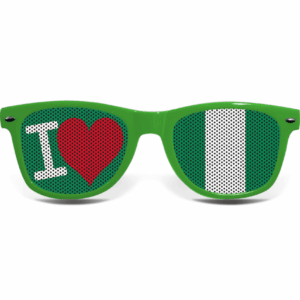 Nigeria Fanbrille I LOVE G – Bild 2