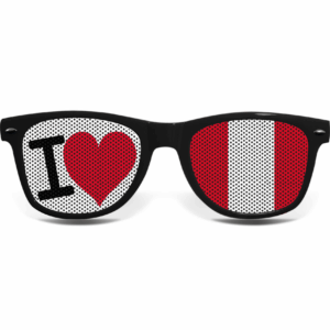 Peru Fanbrille I LOVE S – Bild 2