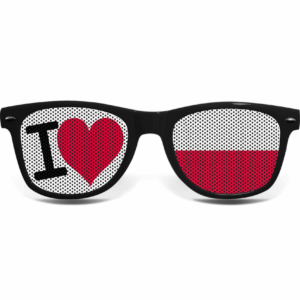 Polen Fanbrille I LOVE S – Bild 2