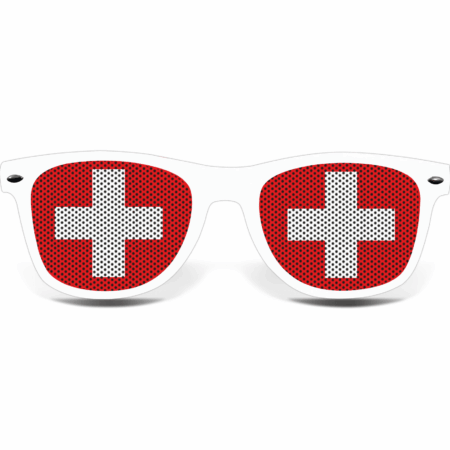 brille collage schweiz white
