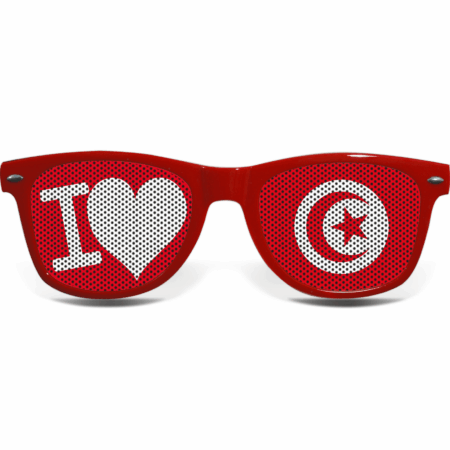 brille collage tunis love red