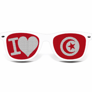 Tunesien Fanbrille I LOVE W – Bild 2