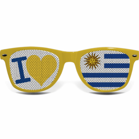 Uruguay Brille I LOVE Ge 1 brille collage uruguay love gelb