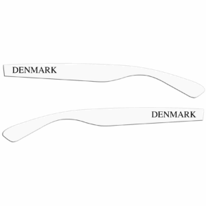 Dänemark Fanbrille (weiß) – Bild 3