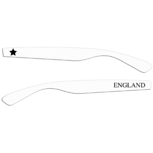 England Fanbrille (weiß) – Bild 3
