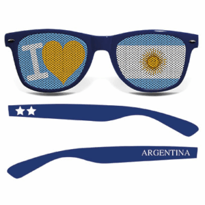Argentinien Fanbrille I LOVE (blau)