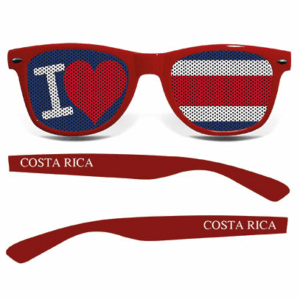 Costa Rica Brille I LOVE (rot)