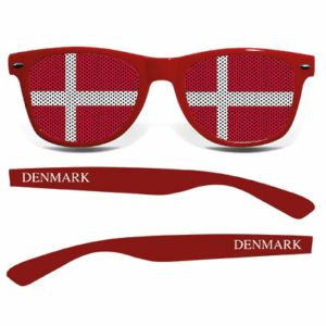 Dänemark Brille (rot)
