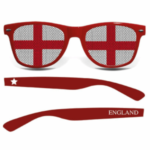 England Brille (rot)