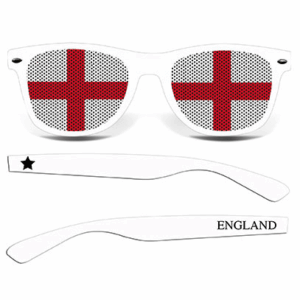 England Fanbrille (weiß)