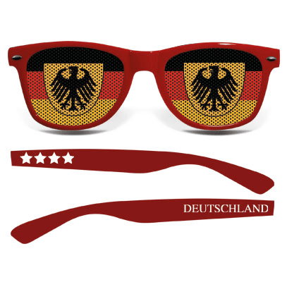 brille adler de collage rot