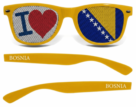 bosnien fanbrille gelb